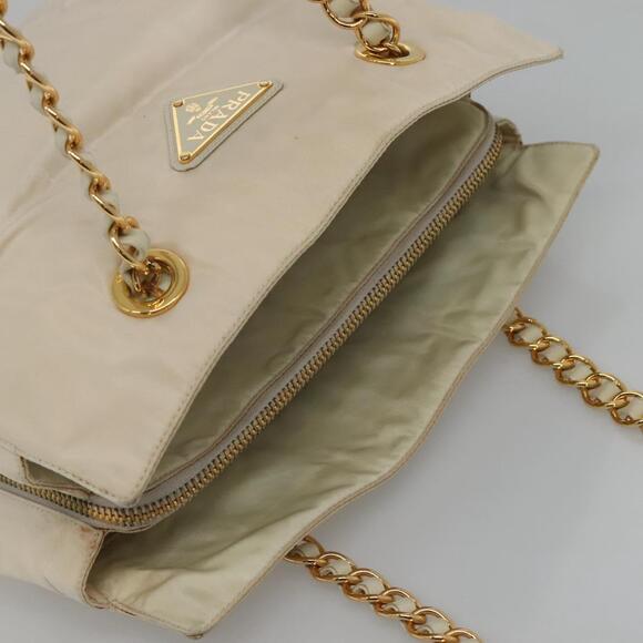 PRADA Shoulder Bag Nylon Beige - Picture 6 of 13